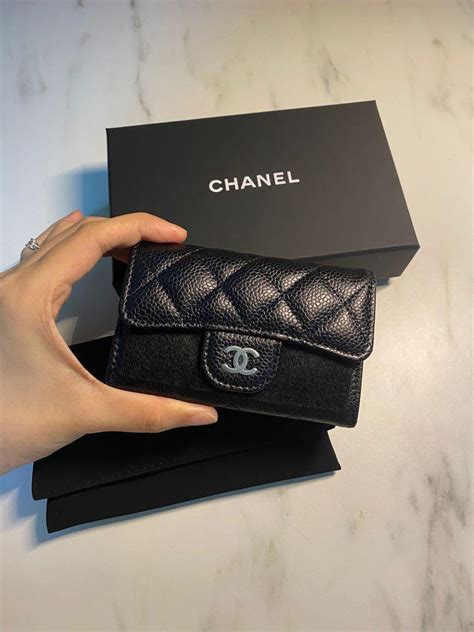 chanel card holder caviar review|My 2021 Chanel Classic Flap Card Holder In Black Caviar.